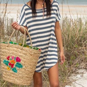 💕NWT💕 Natural Life Blue & White Tunic Dress